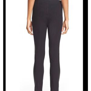 Rag & Bone Simone Black Pants Leather Side Stripe